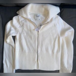 NWT Abercrombie Zip-Up Collared Cardigan - M